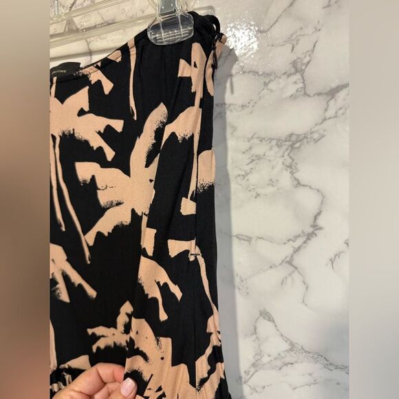 Touché Black and Tan Patterned Women's Skirt Size L - Picture 2 of 5